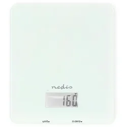 Nedis SmartLife Küchenwaage - Bluetooth - Glas / Kunststoff - Weiss