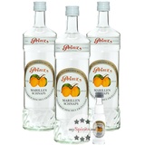 3 x Prinz Marillen-Schnaps + gratis Miniatur