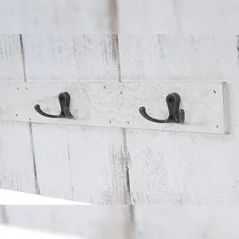 Mendler Garderobenpaneel HWC-C89 Welcome 91 x 60 cm Weiß