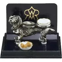 REUTTER Reutter, Porzellan - Hundefutternapfhalter, Miniatur im Maßstab 1:12