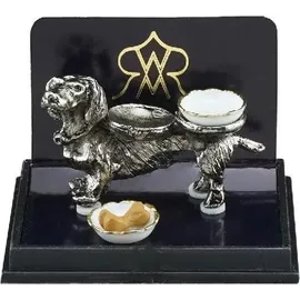 REUTTER Reutter, Porzellan - Hundefutternapfhalter, Miniatur im Maßstab 1:12