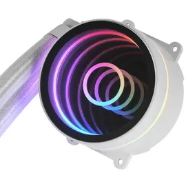 Mars Gaming ML-ONE120 Weiß, CPU Wasserkühlung, TDP 200W, Infinity Mirror, FRGB Silent-Lüfter, Universal Multisocket