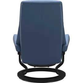 Stressless Relaxsessel "View", blau (lazuli blau), B:82cm H:108cm T:81cm, Sessel, Relaxsessel, mit Classic Base, Größe M,Gestell Schwarz