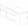 Akord TV-Schrank 140 cm 140 x 55 x 40 cm Sonoma-Eiche Spanplatte