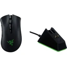 Razer DeathAdder V2 Pro mit Ladestation - Ergonomische Wireless Gaming Maus (HyperSpeed , 2nd Gen Optical Switches, Focus + 20K Sensor, Speedflex Kabel, 88g Form) Schwarz