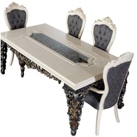 JVmoebel Esstisch, Luxus Esstisch Barock Tische Esszimmer Tisch Klassische Möbel schwarz|weiß