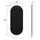SOTech Blindrosette oval Edelstahl Schwarz 65x28