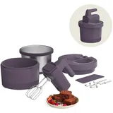 Bella Handmixer und Standmixer, 2-in-1, elektrischer 2-in-1-Mixer mit Schüssel, Teighaken, Schneebesen und Schneebesen, multifunktionaler Handmixer und Mixer