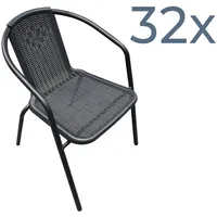 LC Garden »Garvista« 32er Stapelstuhl 56x62x72cm schwarz