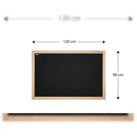 ALLboards Kreidetafel mit naturlackierten Holzrahmen 120x90cm