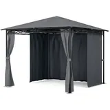 Blumfeldt Gartenpavillon Mondo 3 x 3 m Grau