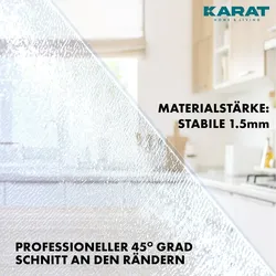 KARAT Tischfolie Empire mit abgeschrägter Kante Transparent 45 x 200 cm