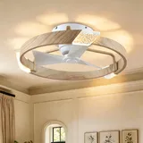 parrot uncle Deckenventilator 51 cm Holz Weiß