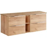 petits-meubles Waschtischunterschrank 140,4 x 59 x 46 cm Braun
