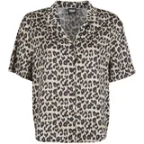 URBAN CLASSICS Ladies Leo Resort Shirt Braun XL