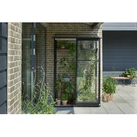 Juliana Halls Gewächshaus Qube Lean-to 24 Schwarz 0,8 m2