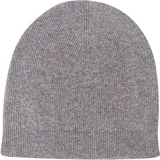 yanopurna Kaschmir Mütze – aus 100% Kaschmirwolle, Cashmere Beanie handgewebt aus Nepal, Unisex, Handwäsche, Dunkelgrau - Einheitsgröße-L