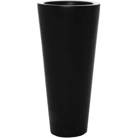 Vivanno Pflanzkübel Blumenkübel Pflanzgefäß Fiberglas anthrazit Rondo Classico - 80 x 38 cm