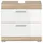 xonox.home Waschbeckenunterschrank Lambada Eiche Hell/Weiß Hochglanz 56 cm x 60 cm x 34 cm