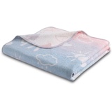 BIEDERLACK Babydecke »Babydecke Sweet Unicorn«, blau