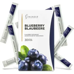 Wunder Zahnstocher mit Geschmack Blaubeere - 30x Zahnstocher einzeln Verpackt frischer Atem mit Aromatisierte Zahnstocher - Lifestyle