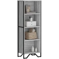 vidaXL Bücherregal 50 x 31 x 137,5 cm Grau