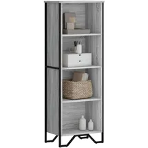 vidaXL Bücherregal 50 x 31 x 137,5 cm Grau