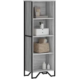 vidaXL Bücherregal 50 x 31 x 137,5 cm Grau