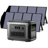 R1500 Lite Tragbare Powerstation Mit 2 X 140w Solarpanel, 1056wh Lifepo4 Batterie Mit 1600w Ac Ausgang Solargenerator, 40 Mins Schnellladung Generatoren Für Outdoor, Off-grid, Rv, Notfall - Allpowers
