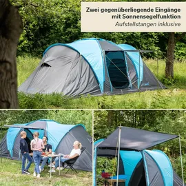 Skandika Hammerfest 4 Sleeper Protect Blau/Schwarz