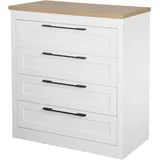 OTTO home Büsum 90 x 93 x 39 cm Weiß