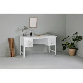 Jahnke Schreibtisch Classic D 130 Weiß