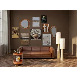 Kare DESIGN Glasbild 30 x 40 cm Mister Leo Glas Bunt