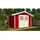 Weka Gartenhaus 122 3,00 x 2,95 m rot