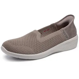 SKECHERS Arya-Sweet Voice Damen-Slipper flach, Taupe, 40 EU - 40 EU