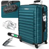 Kesser Hartschalen-Trolley 4-Rollen Cabin 66 cm / 84 l grün