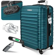 Kesser Hartschalen-Trolley 4-Rollen Cabin 66 cm / 84 l grün