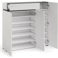 Dmora Nachttisch Dfranzin, Niedrige Kommode, Tisch, Multifunktionaler Nachttisch, 50x40h55