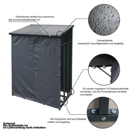 SCHMIDT security tools Kaminholzregal Stahl 143 x 70 x 145 cm Anthrazit