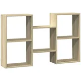 vidaXL Wandregal Sonoma-Eiche 96x18x60 cm Holzwerkstoff