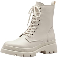 TAMARIS Damen Schnürstiefel Vegan; WHITE MATT/weiß; 40 EU