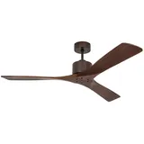 CasaFan Macau 132 cm Deckenventilator bronze geölt/nussbaum