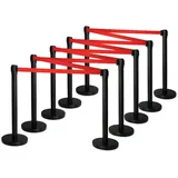 Stagecaptain Absperrständer Personenleitsystem 10 x 10 cm Schwarz