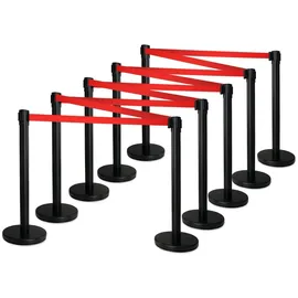 Stagecaptain Absperrständer Personenleitsystem 10 x 10 cm Schwarz