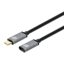 TECHLY USB-C 1 m Schwarz/Grau