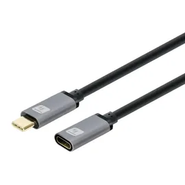 TECHLY USB-C 1 m Schwarz/Grau