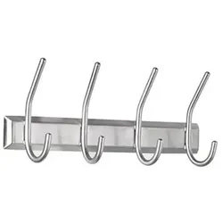 Wandgarderobe 2841 13x7x31,5cm Metall silber - silber