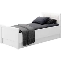 Priess Einzelbett PRIESS "Arnsberg", weiß (lichtweiß, weiß), B:108cm L:208cm,