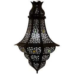 Deckenlampe Elmas schwarz 60cm - Orientalische Lampe aus Metall