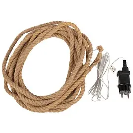 IDENA 100er Seil mit Netzteil/Solarmodul 8h Timer 14m 100 LED Lichterkette braun 14,0 m, 1 St.